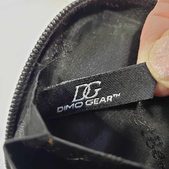 WalletBe Dimo Gear Black Crocodile Embossed Leather Mini Accordion Card Wallet - Picture 6 of 6